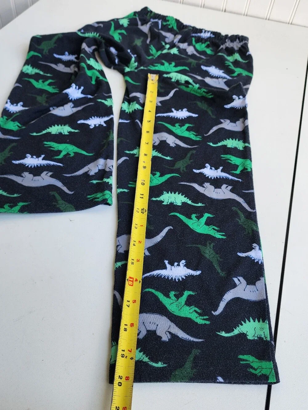 Set Of 3 Carter's Dinosaur Boy's Short Sleeve Fleece Pajama Set Sz 7